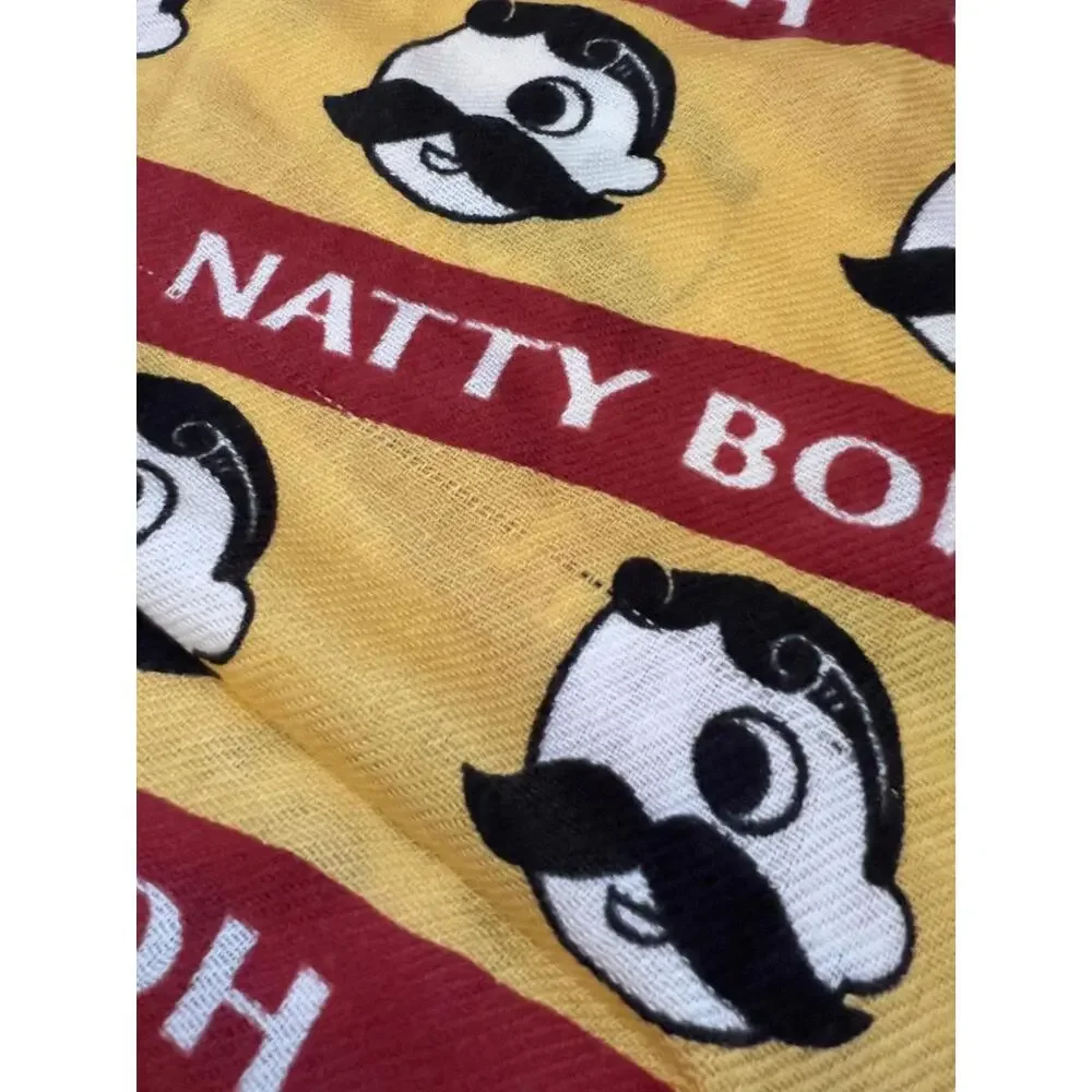 Natty Boh NEW Scarf with Mustard Yellow and Burgundy Colors